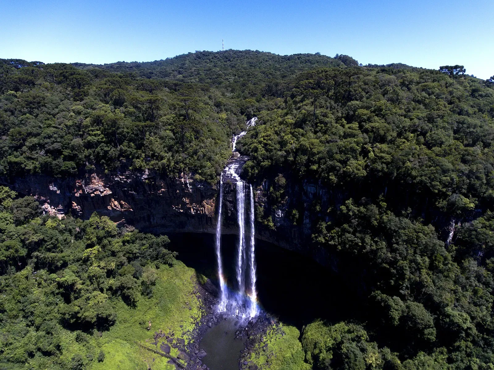 Cascata do Caracol vista do alto